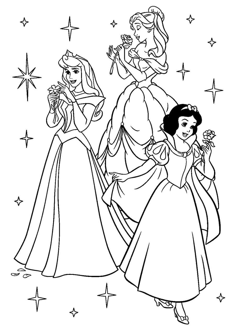 Disney Free Princess Coloring Pages