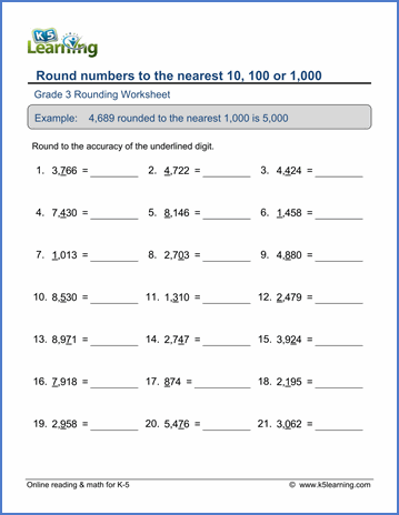 Place Value Worksheets 4th Grade Pdf Free