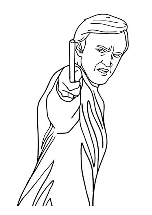 Harry Potter Coloring Sheets Draco