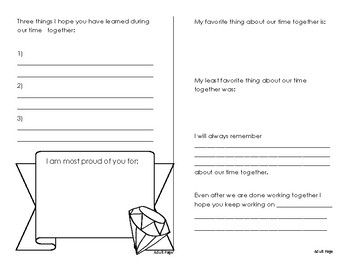 Therapy Termination Worksheets For Kids