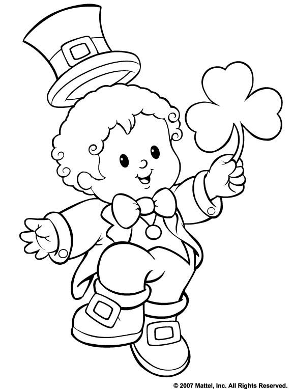 St Patrick's Day Coloring Pages Free