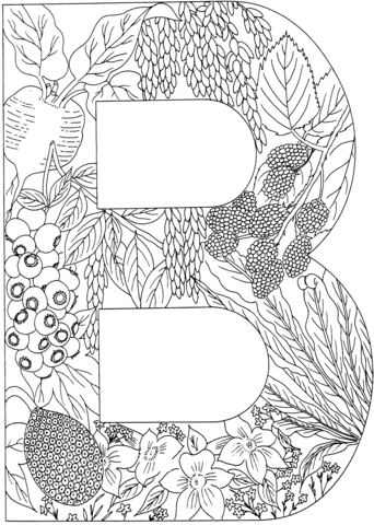 Coloring Letters B