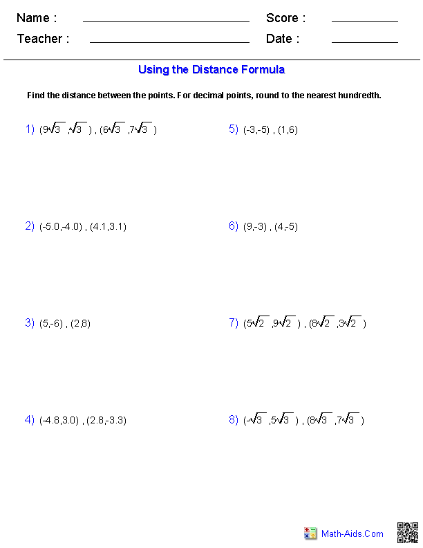 Math Worksheets For 9th Grade Algebra 1