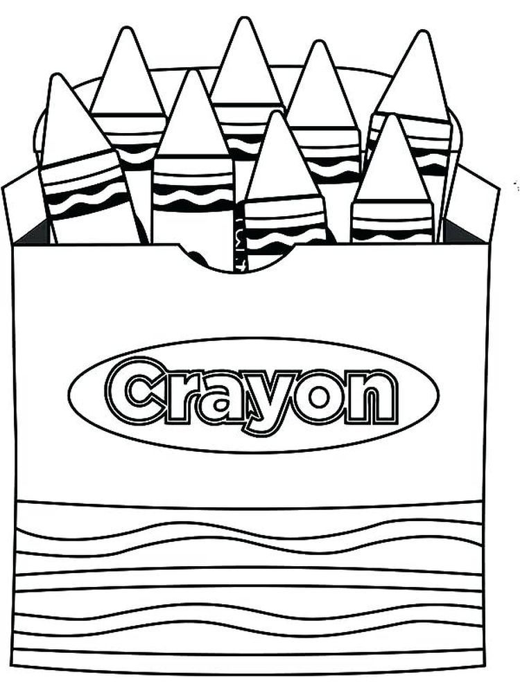 Crayon Coloring Pages Printable