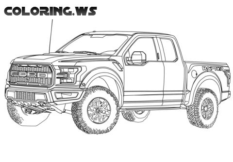 Diesel Truck Ford Truck Coloring Pages