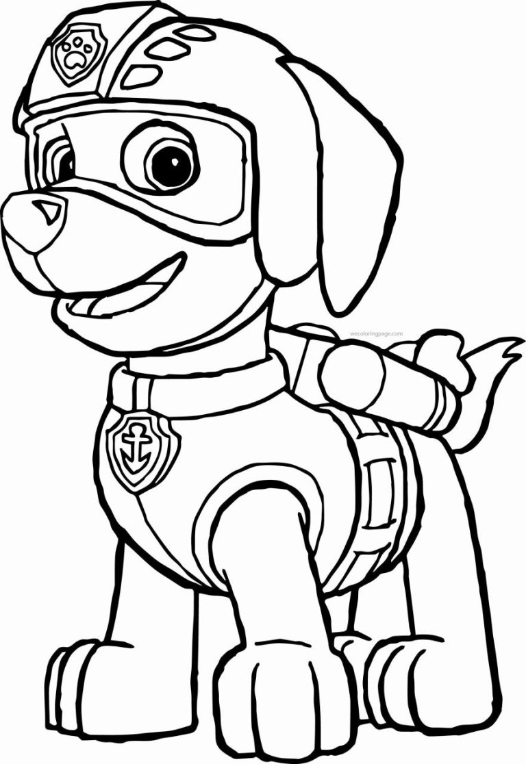 Zuma Paw Patrol Pictures To Color