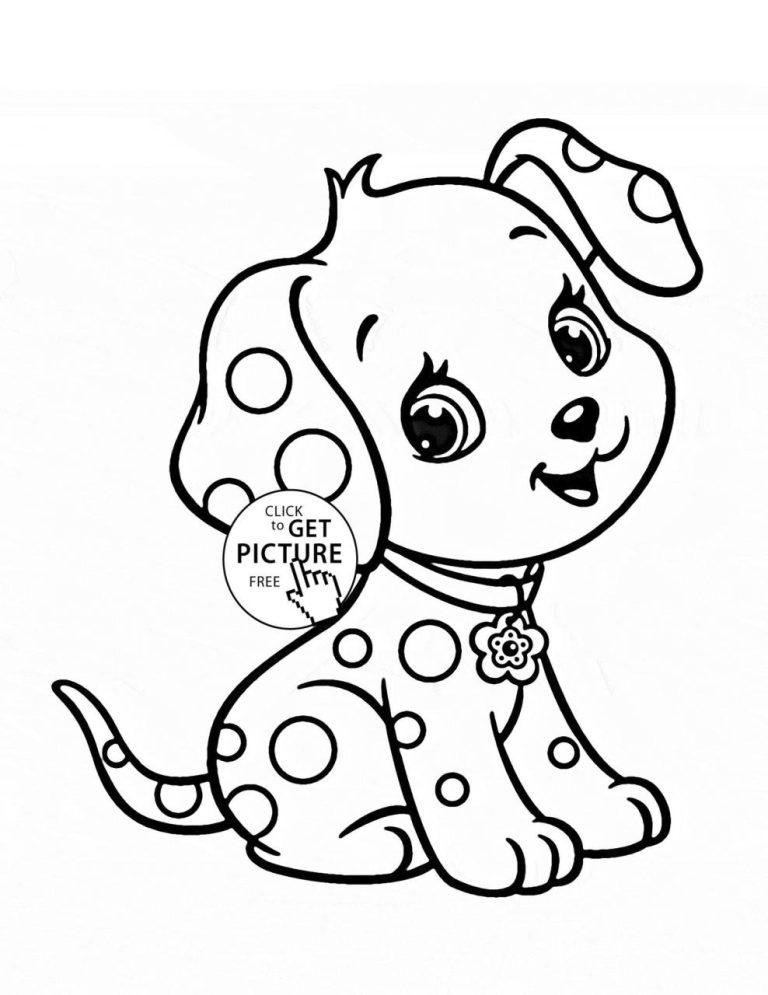 Puppy Pictures To Color And Print