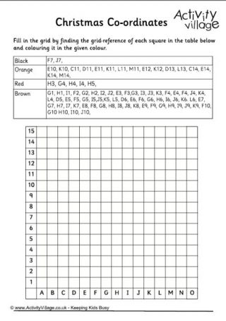 Free Printable Christmas Coordinate Graphing Worksheets