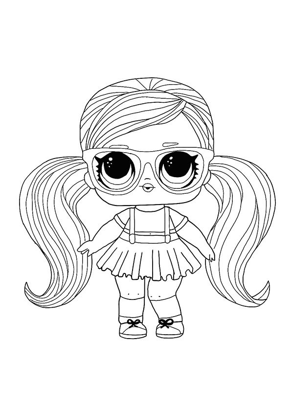 Coloring Template Printable Omg Doll Lol Coloring Pages
