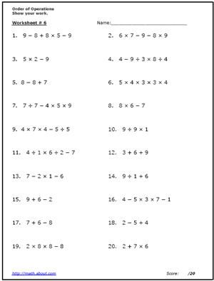 5th Grade Math Worksheets Pdf With Answers