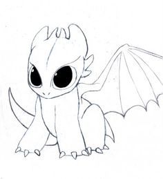 Cute Easy Kawaii Cute Character Dragon Coloring Pages