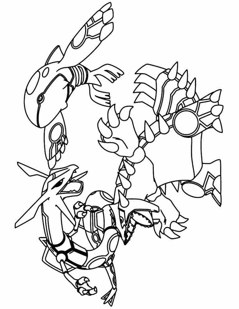 Legendary Mega Sun And Moon Pokemon Coloring Pages