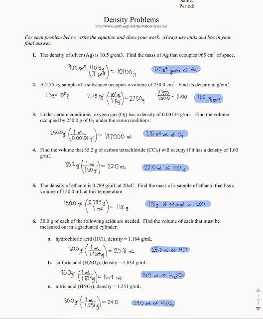 Dimensional Analysis Practice Worksheet With Answers Pdf