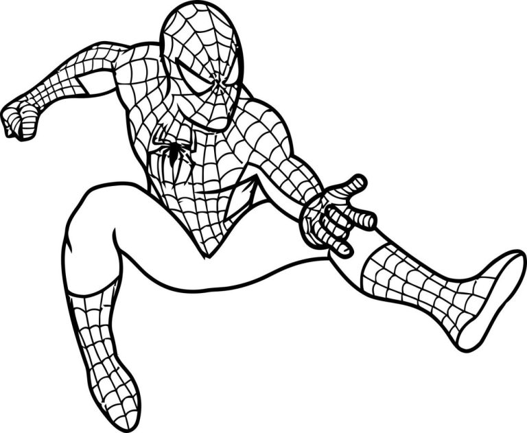 Spiderman Pictures To Color Free