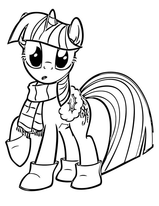 My Little Pony Coloring Pages Twilight Sparkle Alicorn