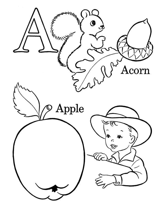 Educational Preschool Free Printable Alphabet Coloring Pages