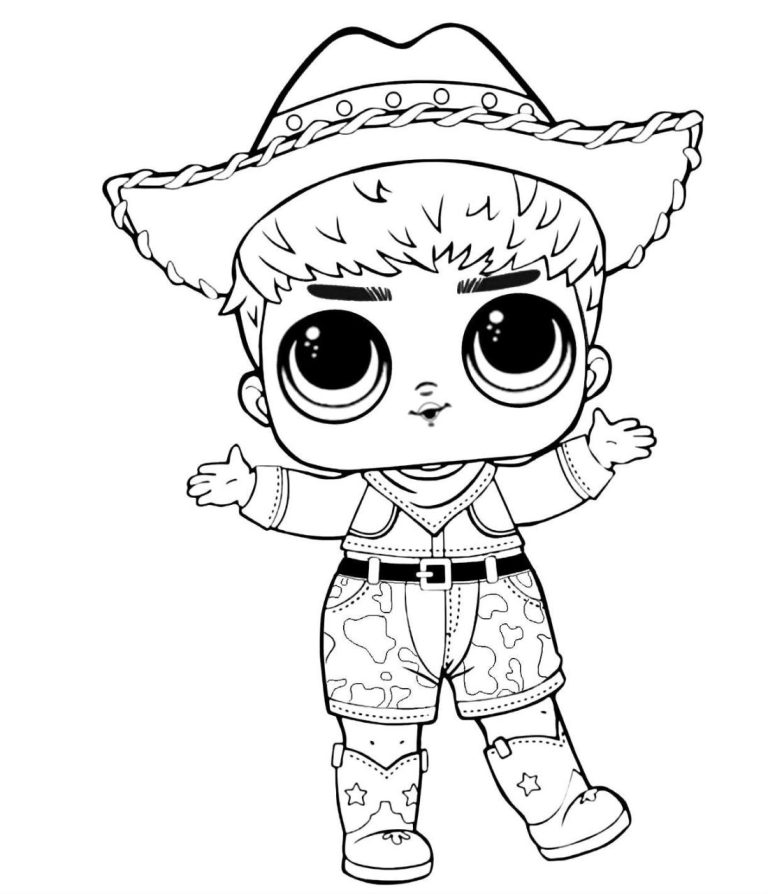 Lol Doll Colouring Pages Boy