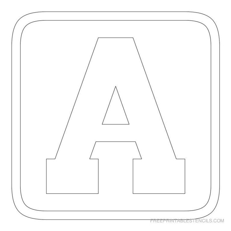 Single Printable Alphabet Letters With Pictures