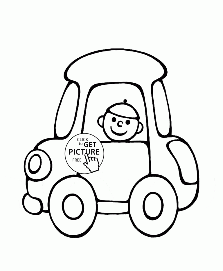 Cute Coloring Pages For Kids Cars