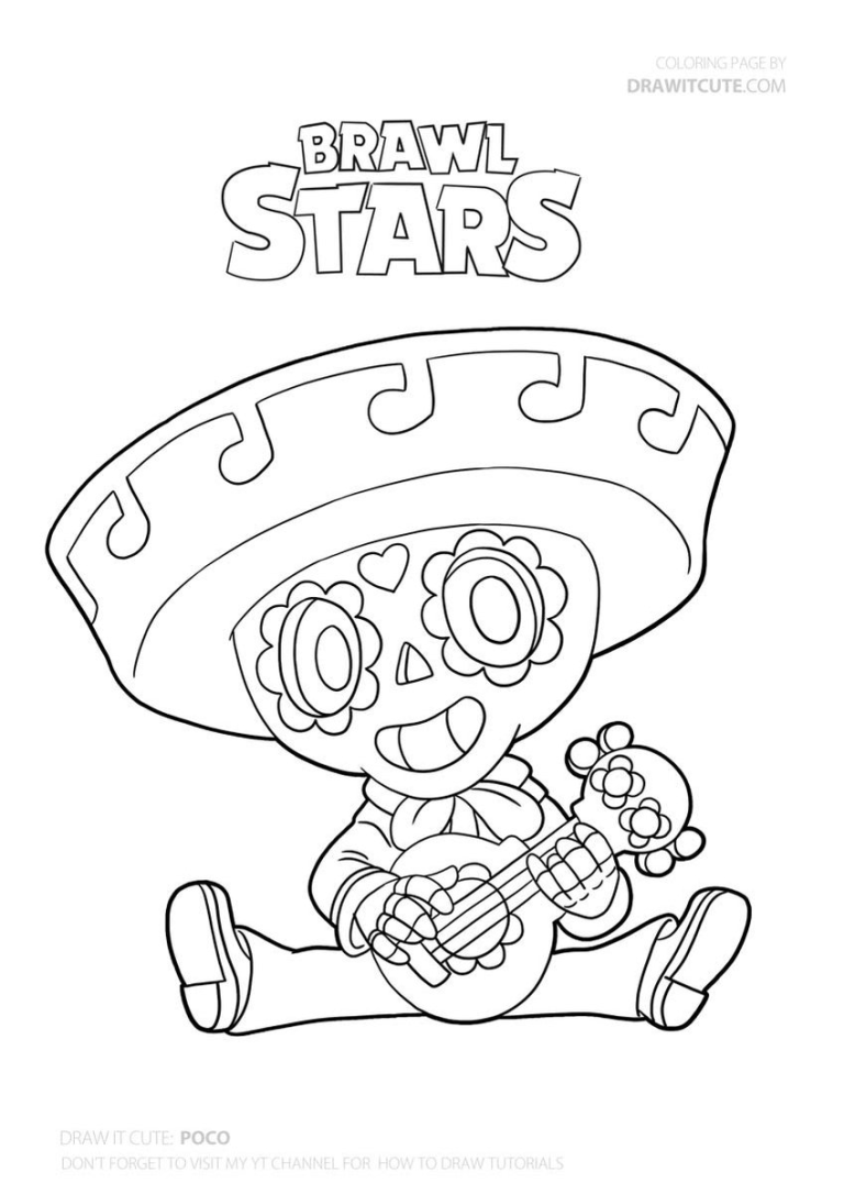 Brawl Stars Coloring Pages 8 Bit