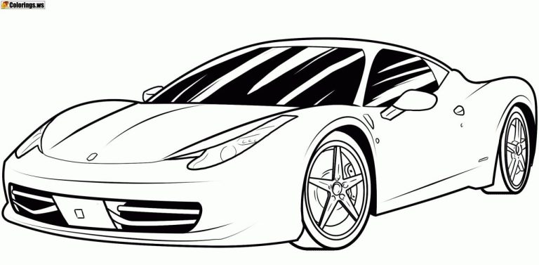Supercar Cool Cars Coloring Pages