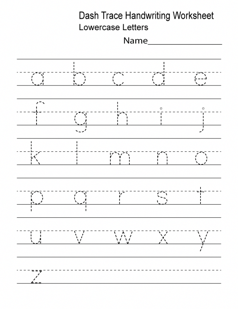 Preschool Handwriting Worksheets For Kids