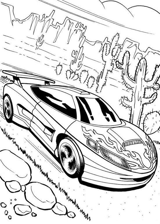 Race Cars Coloring Pages For Kids