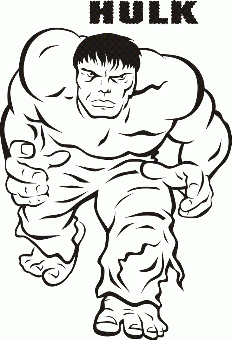 Hulk Coloring Pages Free