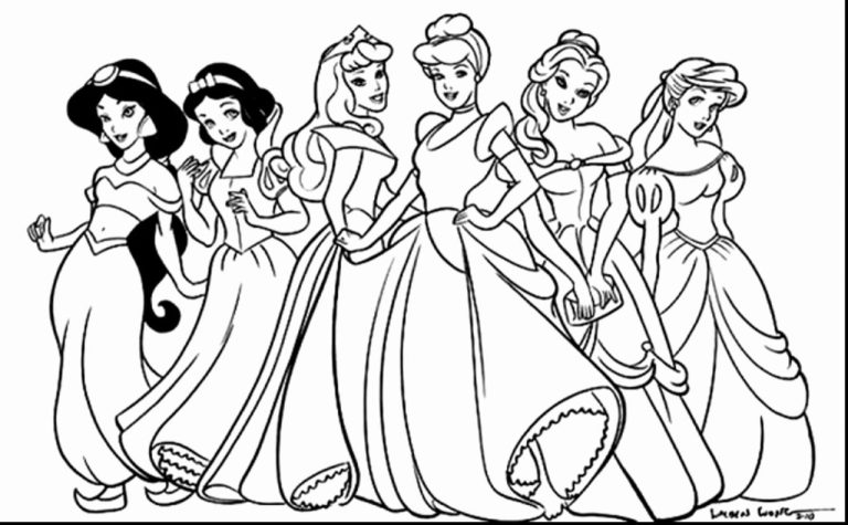 Coloring Pages Disney Princess For Kids