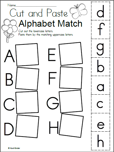 Alphabet Worksheets For Kindergarten Free