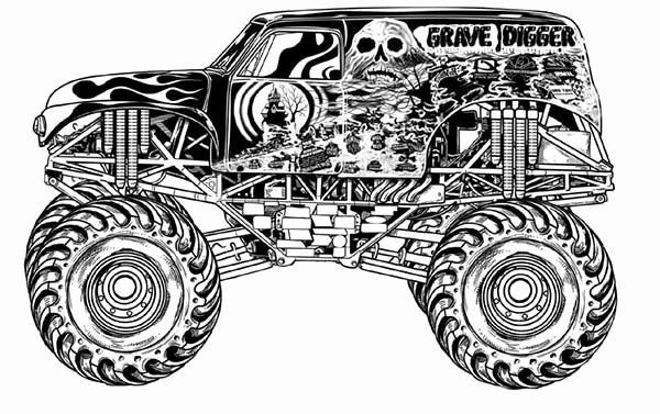 Max D Monster Jam Coloring Pages