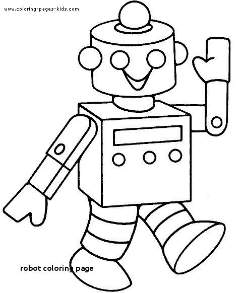 Robot Coloring Page Free