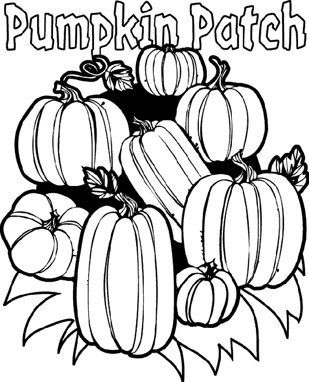 Free Printable Pumpkin Patch Coloring Pages Printable