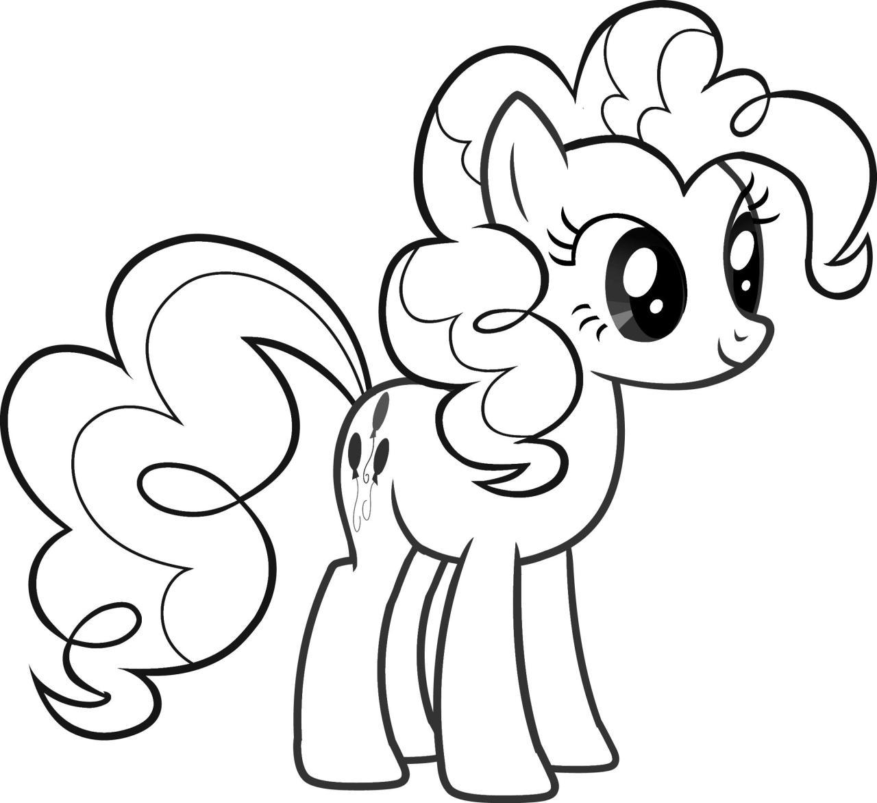 Rainbow Dash Pinkie Pie Fluttershy My Little Pony Coloring Pages