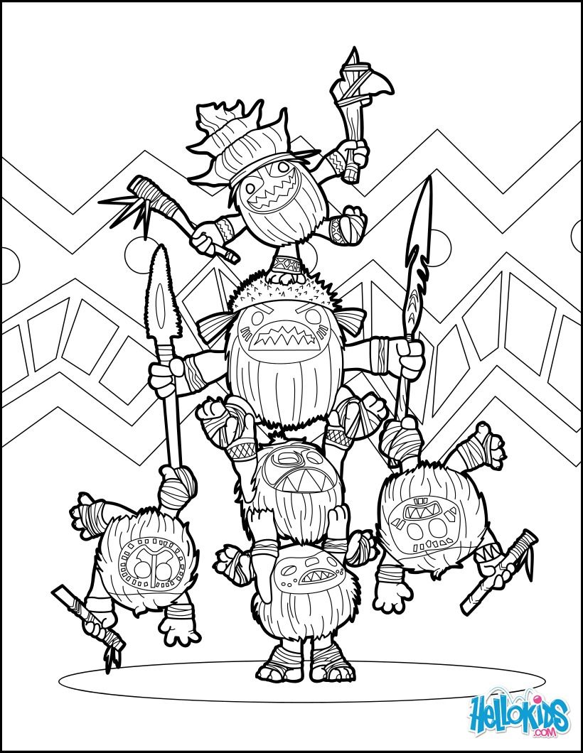 Moana Crab Coloring Pages