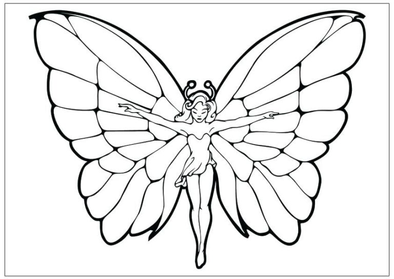 Butterfly Fairy Pictures To Color
