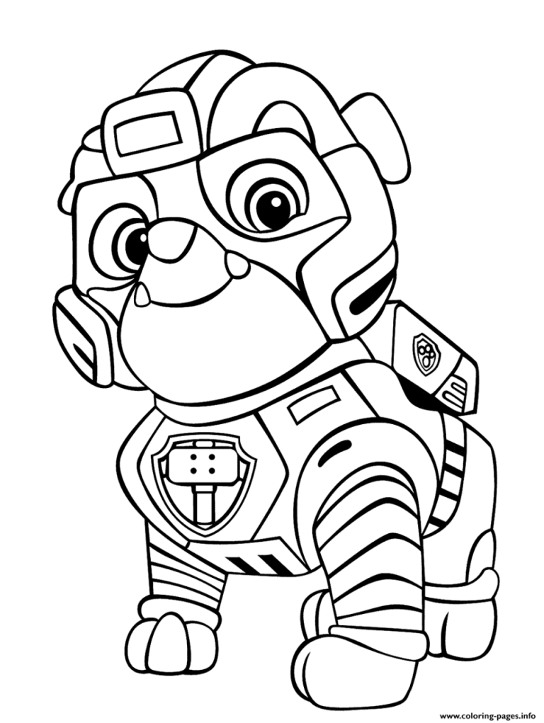 Mighty Chase Coloring Page