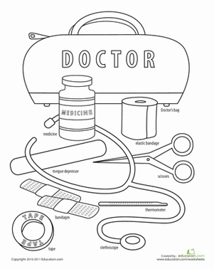 Doctor Coloring Pages For Kids