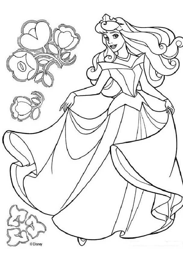 Aurora Coloring Pages Printable