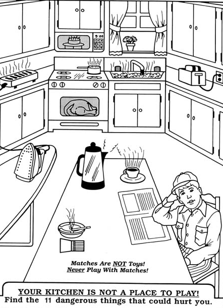 Free Fire Prevention Coloring Books