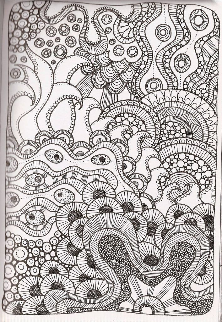 Zentangle Coloring Pages Free