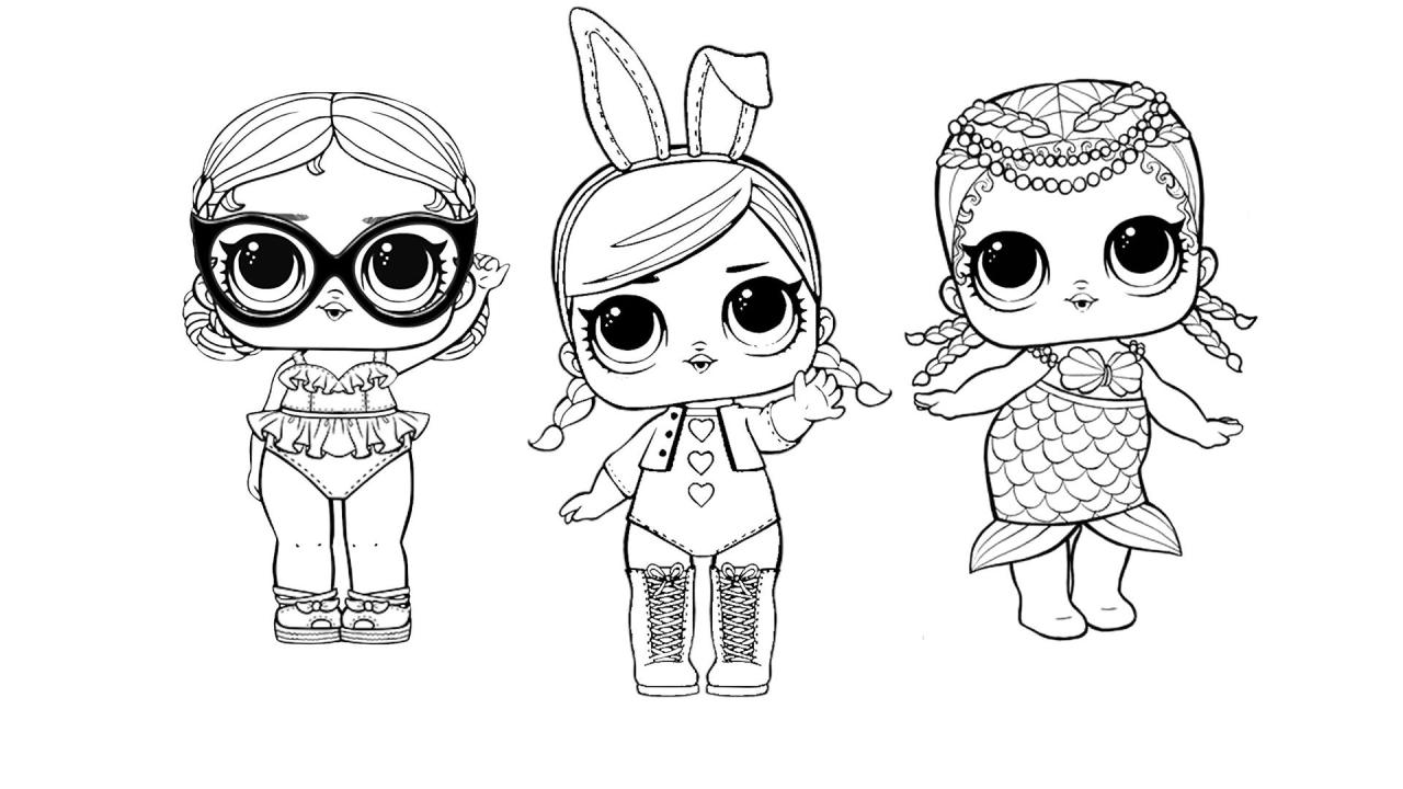 Images Of Lol Dolls To Color