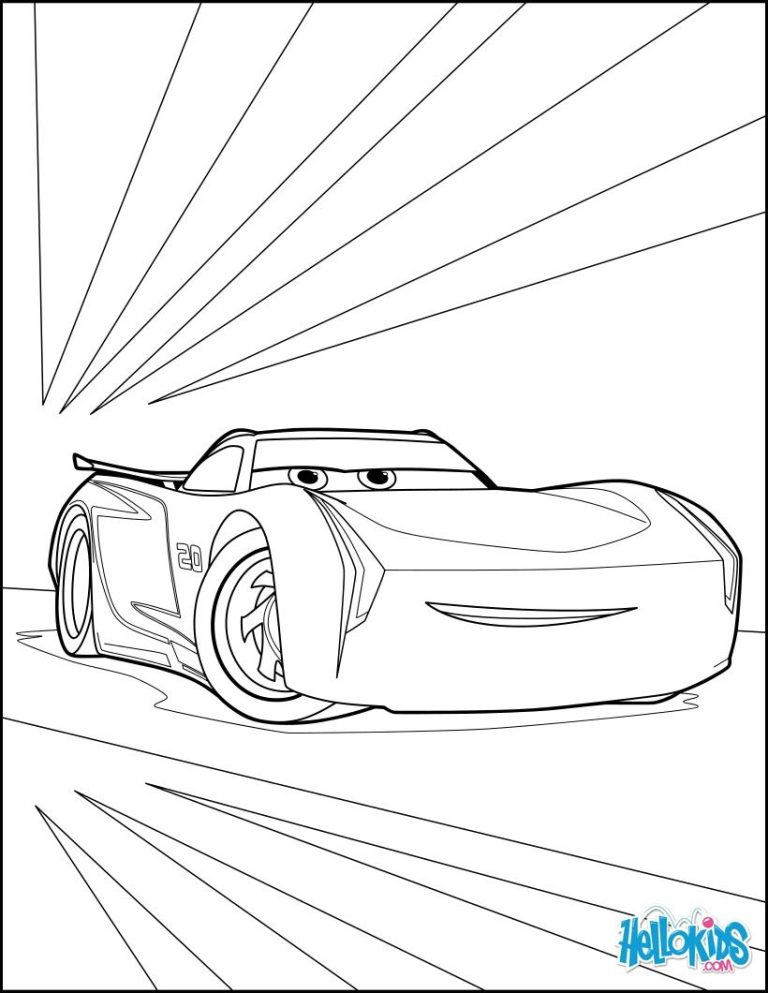 Cars 3 Coloring Pages Jackson Storm