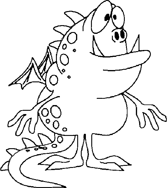 Free Printable Cute Monster Coloring Pages
