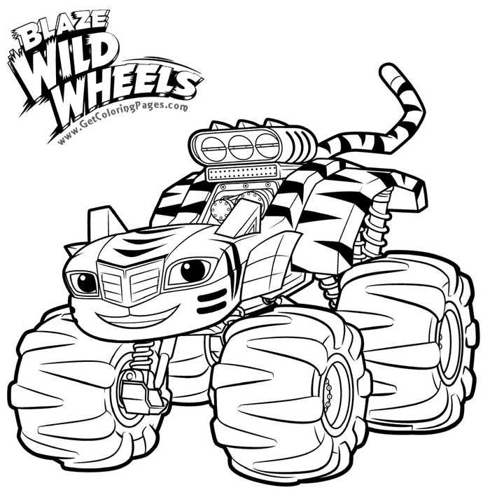 Blaze And The Monster Machines Coloring Pages Pdf