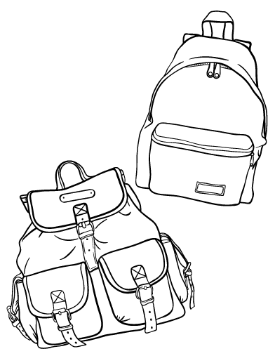 Free Printable Backpack Coloring Pages