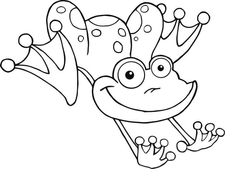 Frog Coloring Pages For Toddlers