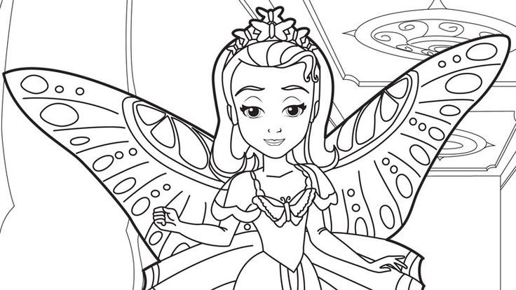 Amber Princess Sofia Sofia The First Coloring Pages