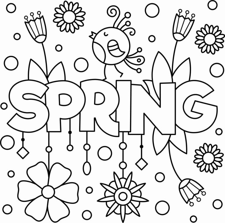 Spring Coloring Pictures