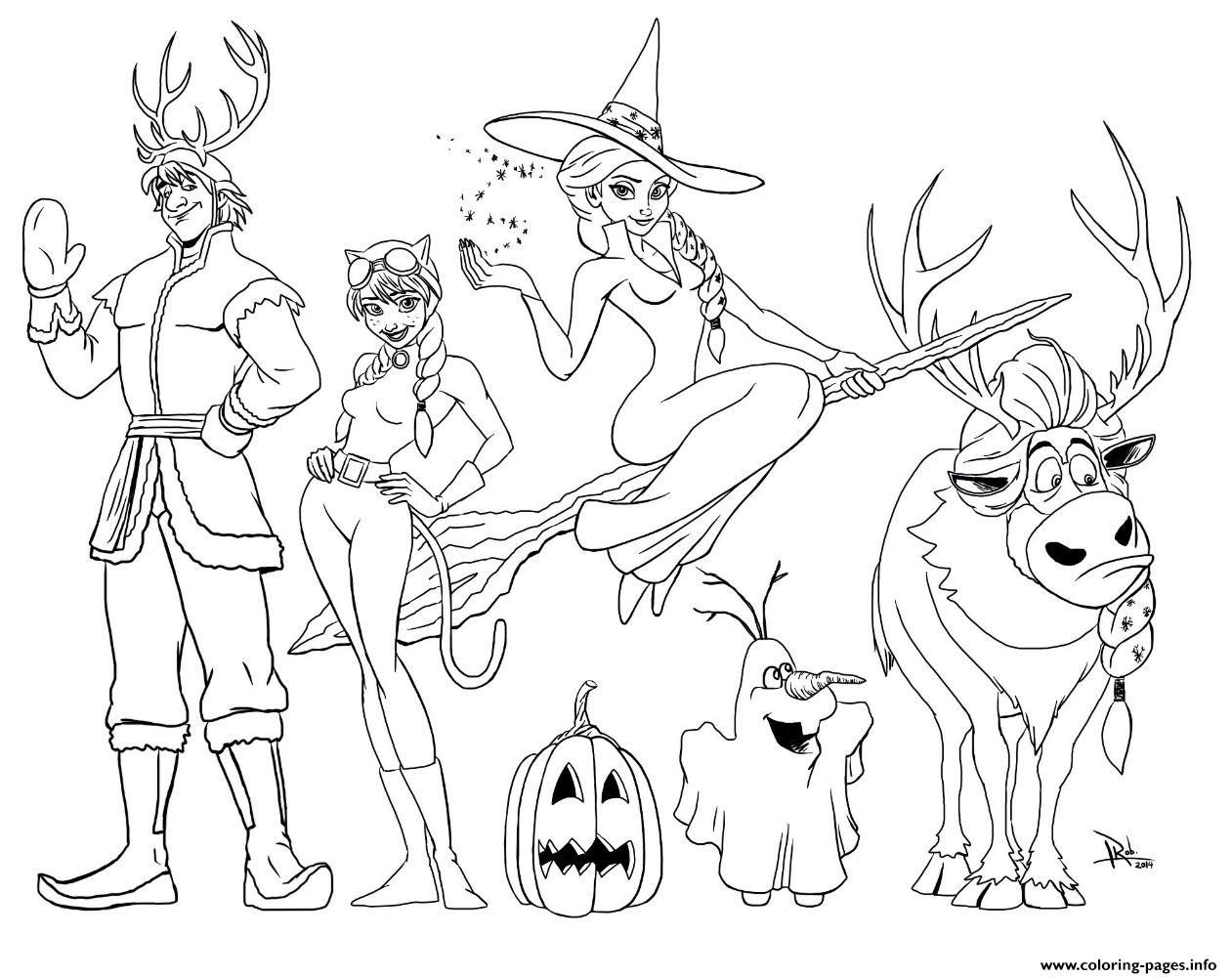 Printable Disney Halloween Colouring Pages